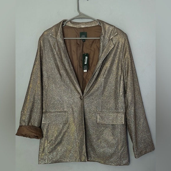 wild fable Jackets & Blazers - Wild Fable Oversized Glitter Blazer Small